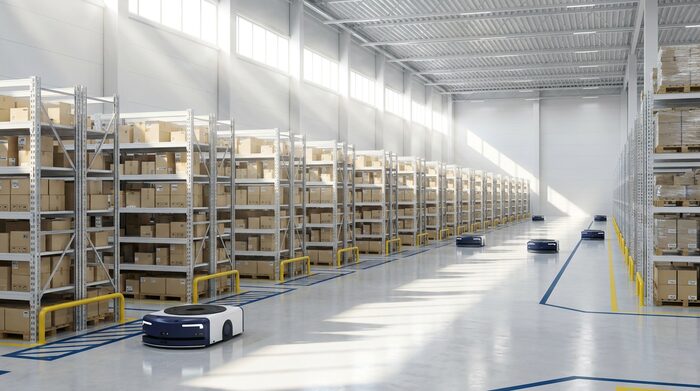 Clean, organized warehouse and distribution facility
